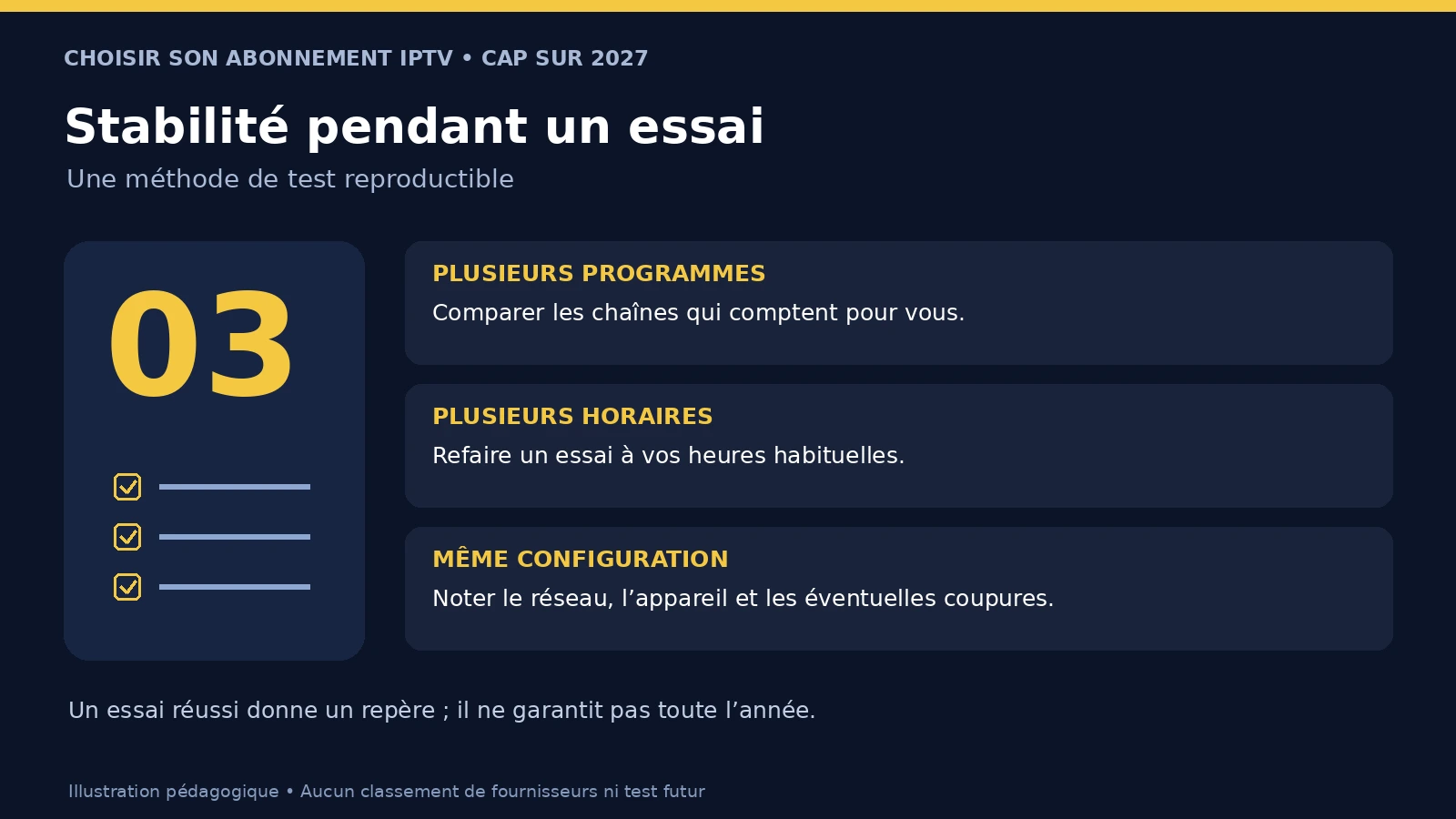 Meilleur abonnement IPTV en 2027 : guide essentiel en 7 critères