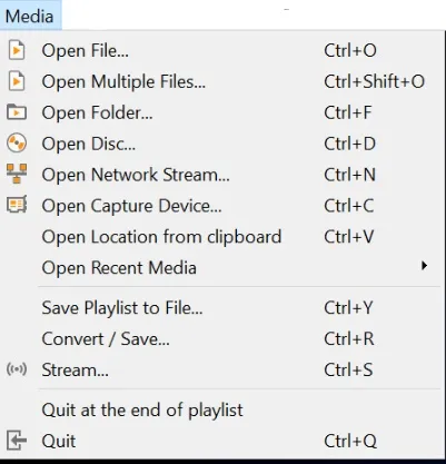 Enregistrer une playlist VLC dans un fichier local.