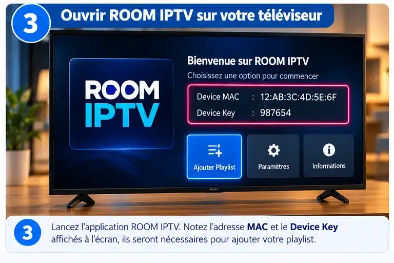 Comment installer et configurer l’application ROOM IPTV