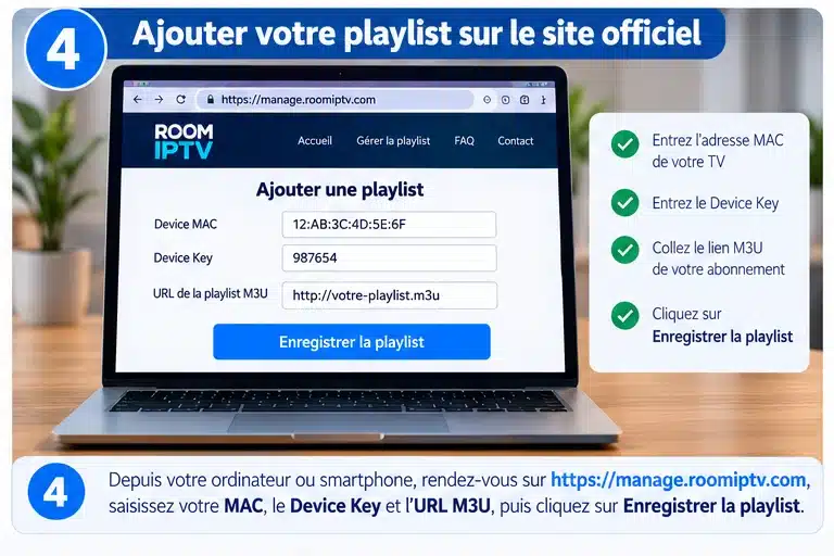 Comment installer et configurer l’application ROOM IPTV